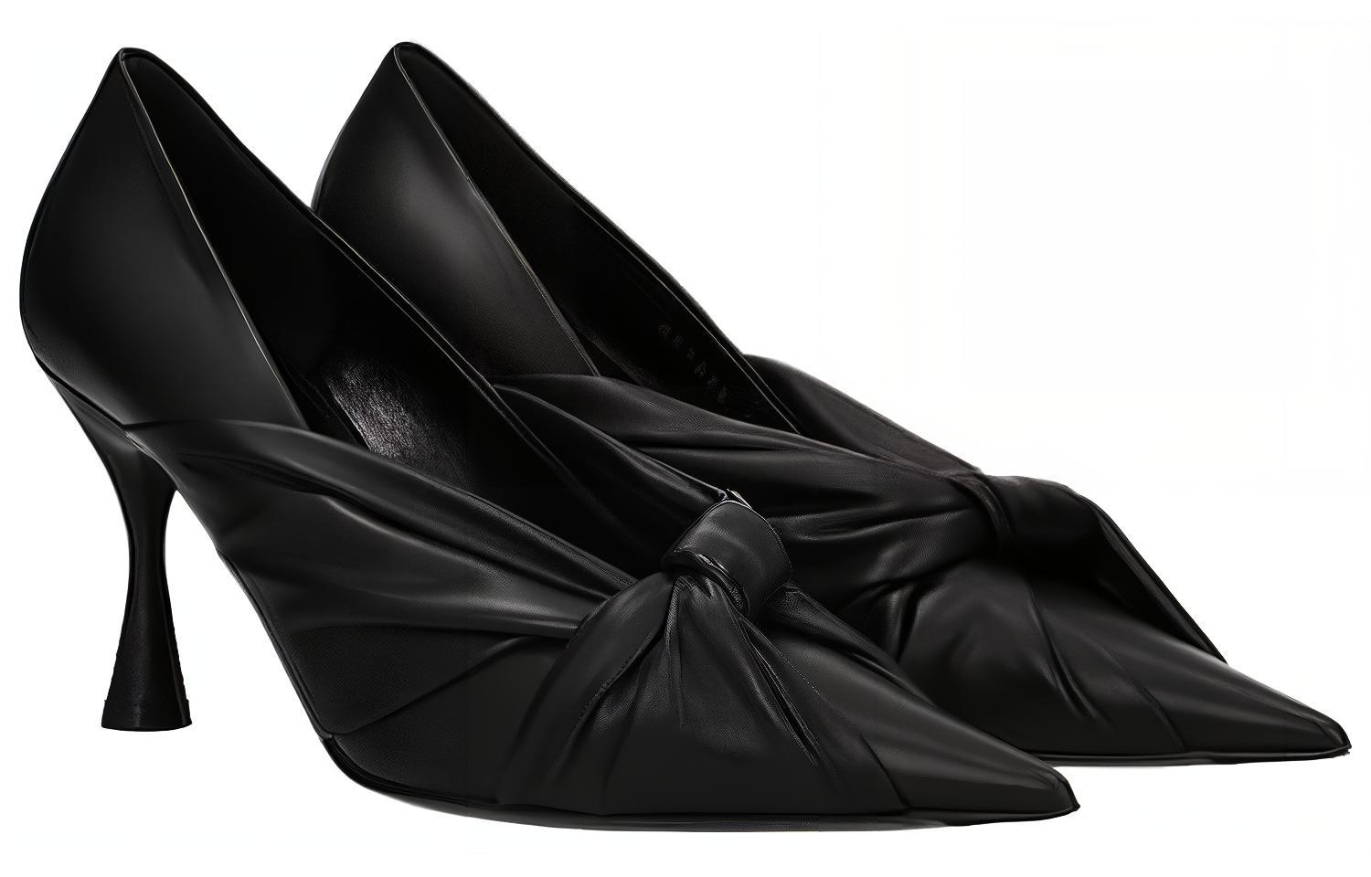 Order (W) Balenciaga Talons Hauts ''Cuir Noir Mode'' 617578WA2M01000