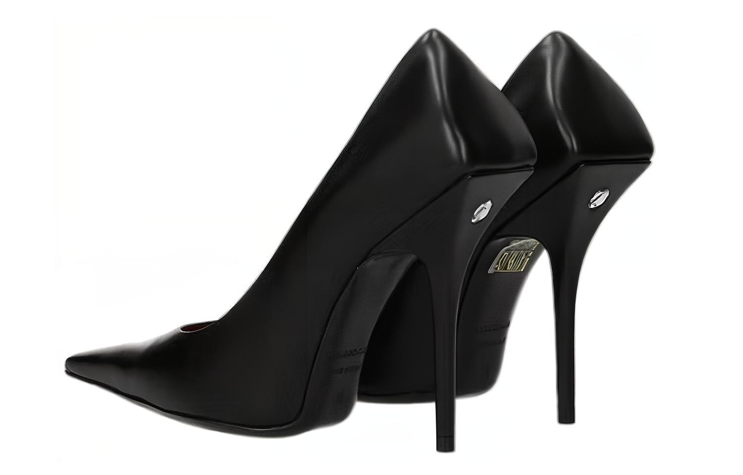Lookbook (W) Balenciaga Tacón Alto 'Cuero Negro de Moda' 565490WAZN01000