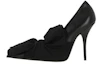 Buy (W) Balenciaga High Heel ''Schwarzes Leder mit Baumwollknoten Detail'' 786220WB1H11000