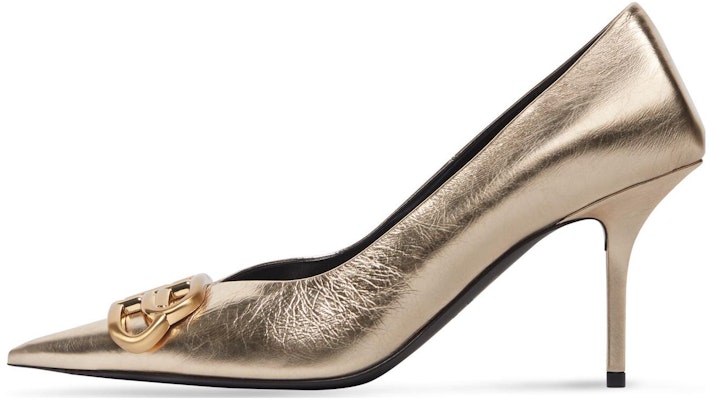 Balenciaga巴黎世家 皮革 舒適簡約 細跟 高跟鞋 8cm 女款 金色 Buy Balenciaga巴黎世家 皮革 舒適簡約 細跟 高跟鞋 8cm 女款 金色