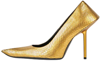 (Women) Balenciaga High Heel 'Gold Python' 671494WBCN08000 (Women) Balenciaga High Heel 'Gold Python' 671494WBCN08000