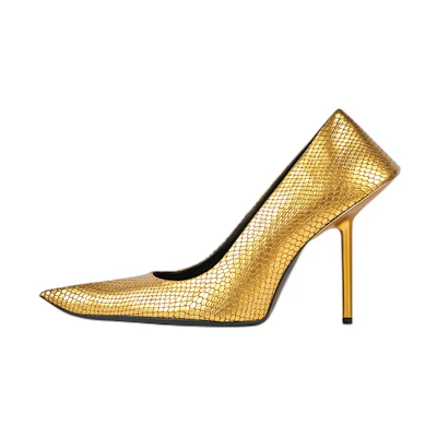(W) Balenciaga High Heel 'Gold Python'