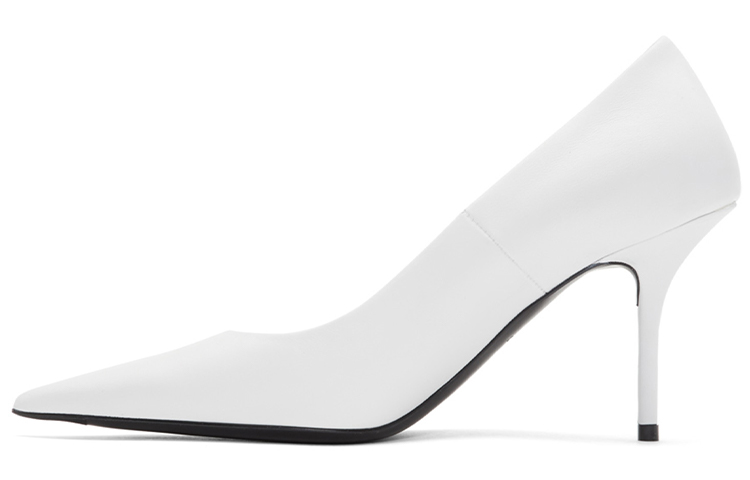(Women) Balenciaga High Heel 'White Grained Lambskin' 201342F122018
