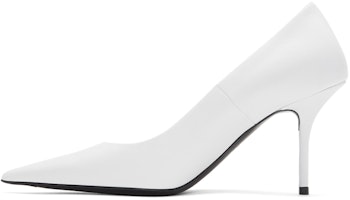 (Women) Balenciaga High Heel 'White Grained Lambskin' 201342F122018 (Women) Balenciaga High Heel 'White Grained Lambskin' 201342F122018