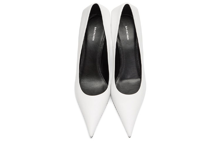 Shop (W) Balenciaga Hoge Hak ''Witte Korrelige Lamsleer'' 201342F122018