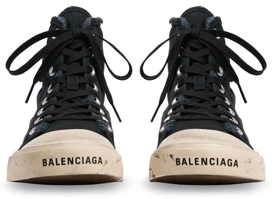 (Women) Balenciaga High Top 'Graffiti Distressed Black' 688756W3RR41099 Purchase (Women) Balenciaga High Top 'Graffiti Distressed Black' 688756W3RR41099