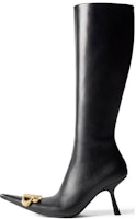 (Women) Balenciaga High-Top Boots 'Black Leather' 764364WCHA31080 (Women) Balenciaga High-Top Boots 'Black Leather' 764364WCHA31080