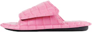 Buy (W) Mules Balenciaga en Veau Cuir Rose Motif Crocodile 616716WA9D76842