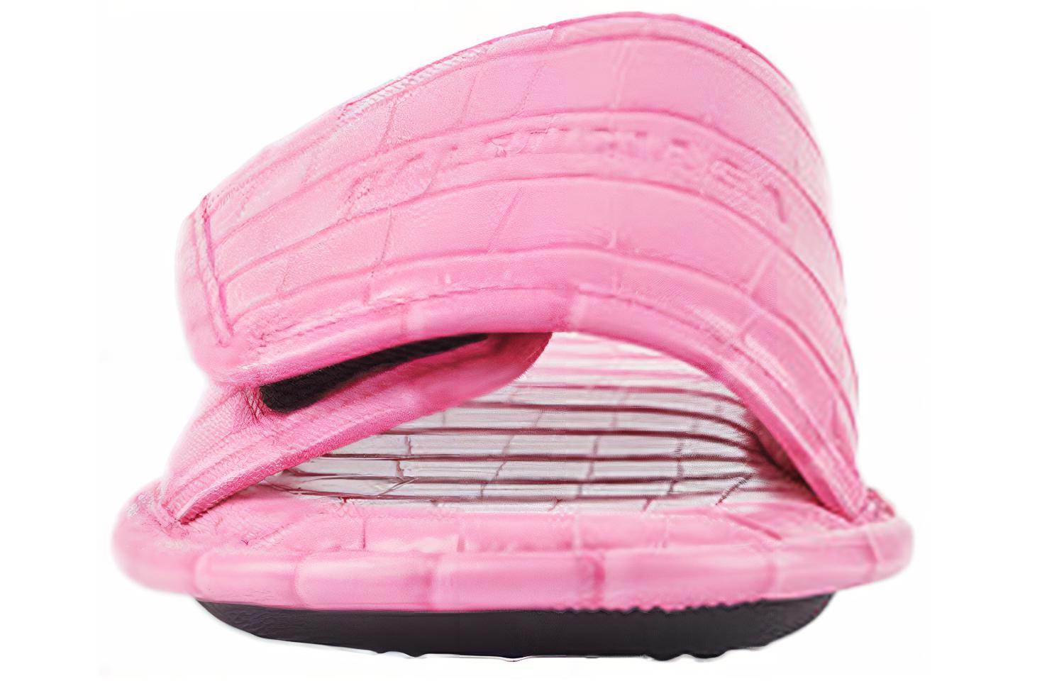 Shop (W) Mules Balenciaga en Veau Cuir Rose Motif Crocodile 616716WA9D76842