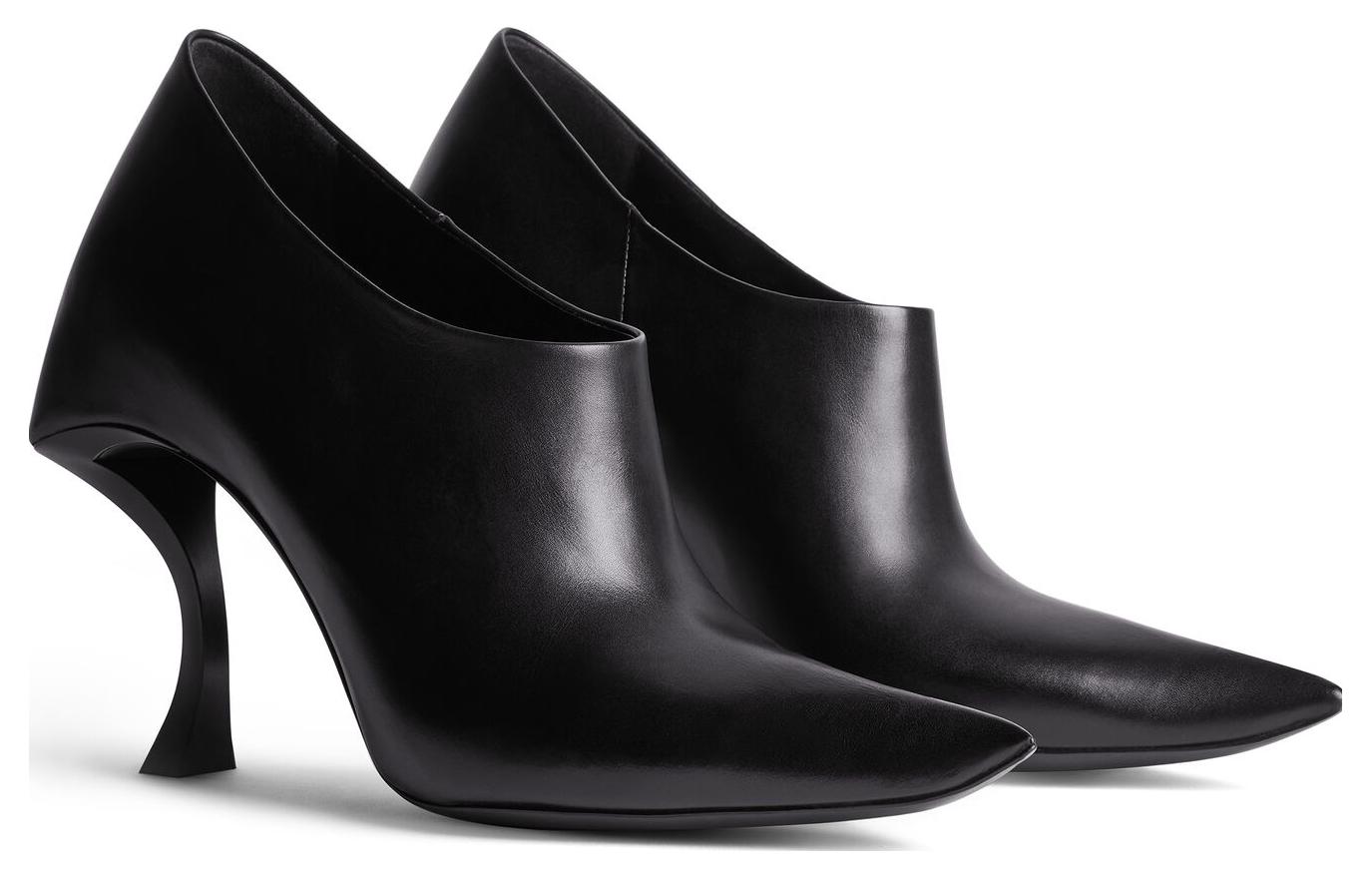 Order Balenciaga巴黎世家 沙漏形 小牛皮 皆宜舒適 異形跟 高筒鞋 10cm 女款 黑色