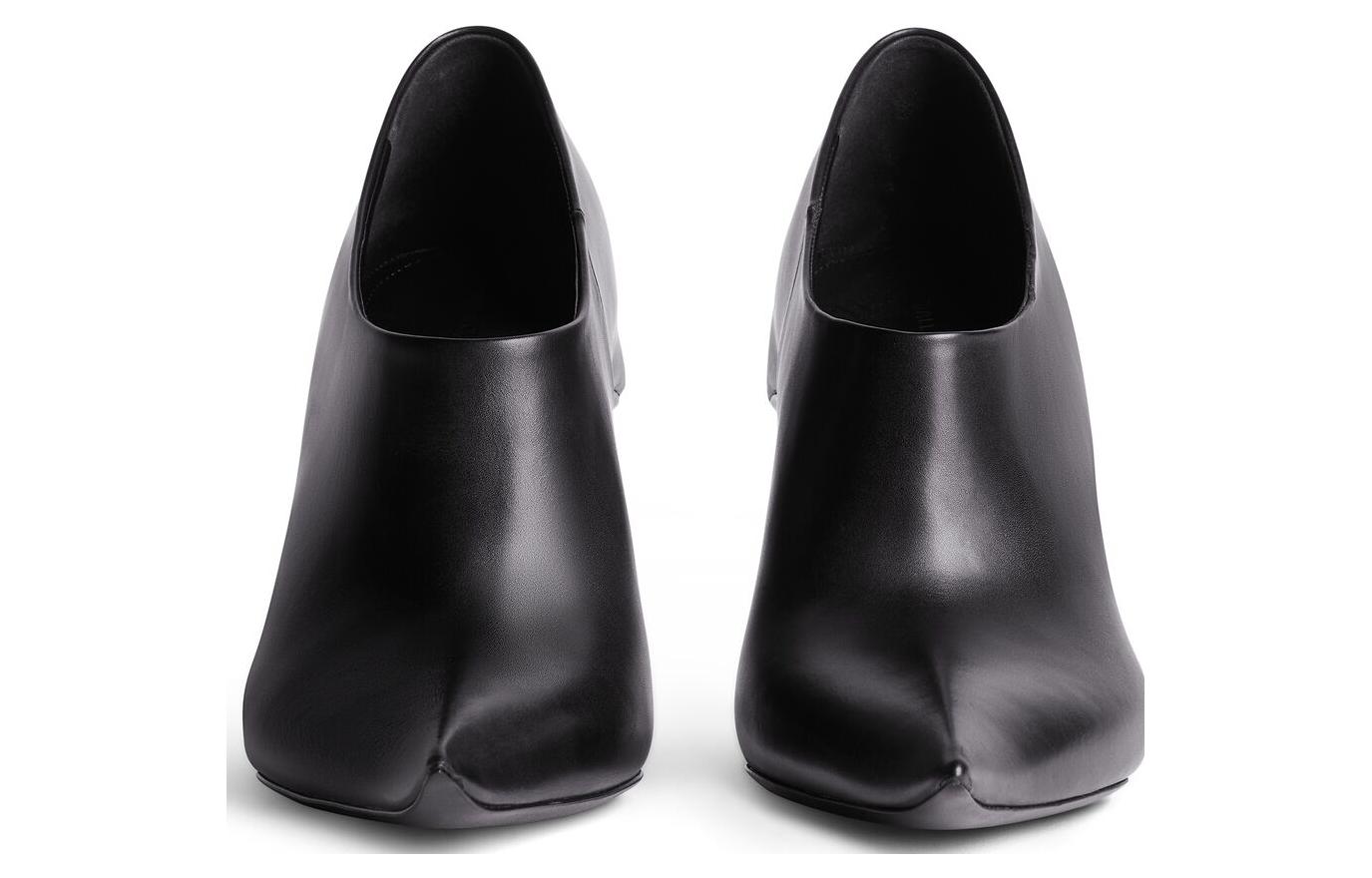 Lookbook Balenciaga巴黎世家 沙漏形 小牛皮 皆宜舒適 異形跟 高筒鞋 10cm 女款 黑色