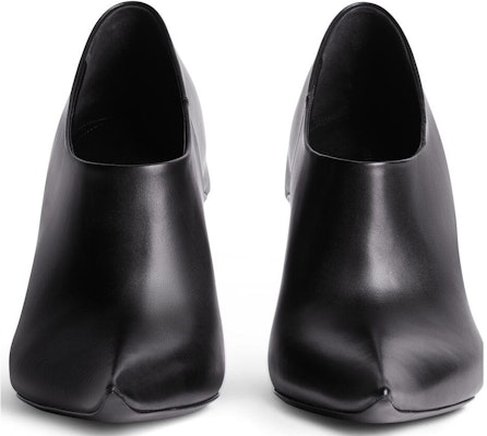 Balenciaga巴黎世家 沙漏形 小牛皮 皆宜舒適 異形跟 高筒鞋 10cm 女款 黑色 Lookbook Balenciaga巴黎世家 沙漏形 小牛皮 皆宜舒適 異形跟 高筒鞋 10cm 女款 黑色