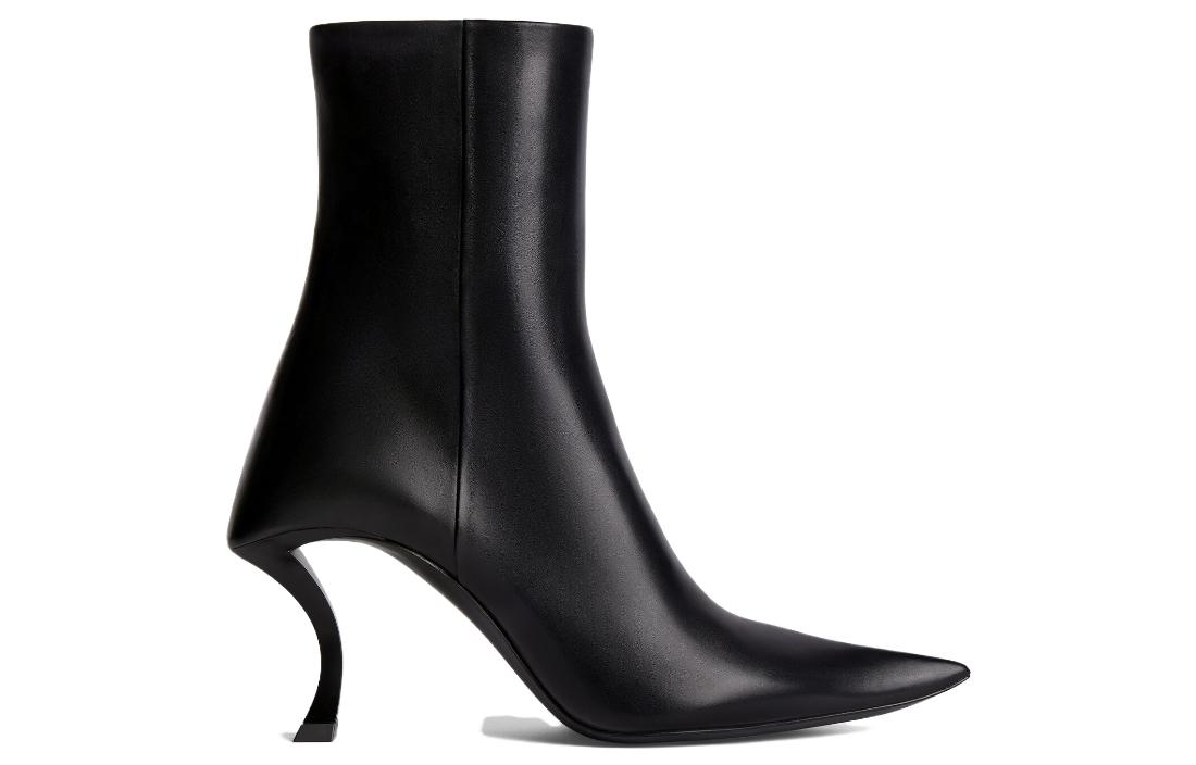 Order (W) バレンシアガ アワーグラス アンクルブーツ (黒) 742404WBET11000