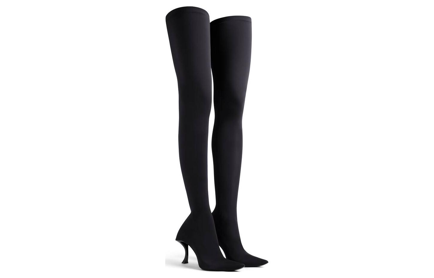 (W) Balenciaga Hourglass Over-The-Knee Boots 'Black' 圖 2