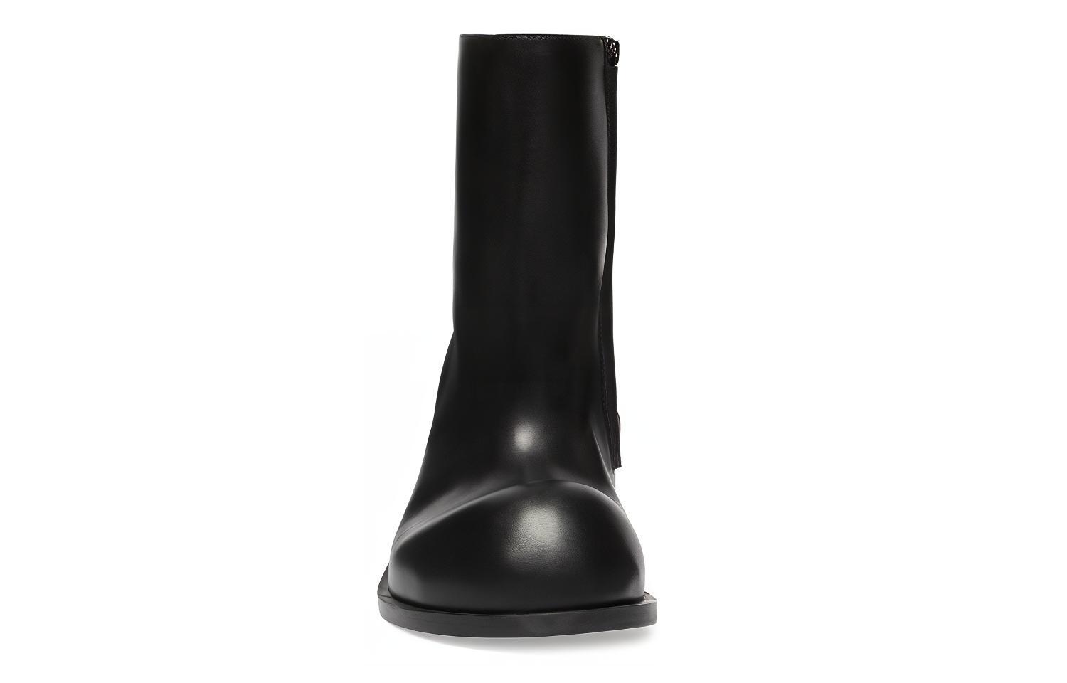 Purchase (W) Balenciaga Hummer 90mm Laarsjes ''Zwart Leer'' 712843WBDO01000