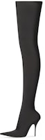 (Women) Balenciaga Knife 110mm Over The Knee Boots 'Black Matte Spandex' 719816W2ES01000 (Women) Balenciaga Knife 110mm Over The Knee Boots 'Black Matte Spandex' 719816W2ES01000