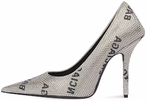 (Women) Balenciaga Knife 'All Over Logo Crystal Heel' 719769WBC528310 (Women) Balenciaga Knife 'All Over Logo Crystal Heel' 719769WBC528310