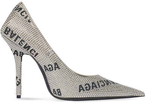 (Women) Balenciaga Knife 'All Over Logo Crystal Heel' 719769WBC528310 Order (Women) Balenciaga Knife 'All Over Logo Crystal Heel' 719769WBC528310
