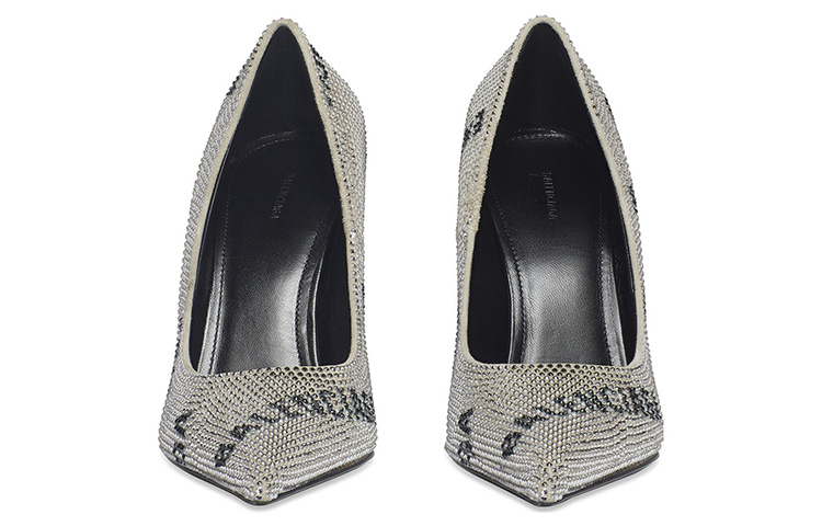 Shop (W) Balenciaga Knife ''Logo Intégral Talon Cristal'' 719769WBC528310