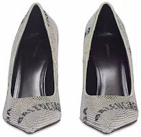 Shop (Women) Balenciaga Knife 'All Over Logo Crystal Heel' 719769WBC528310
