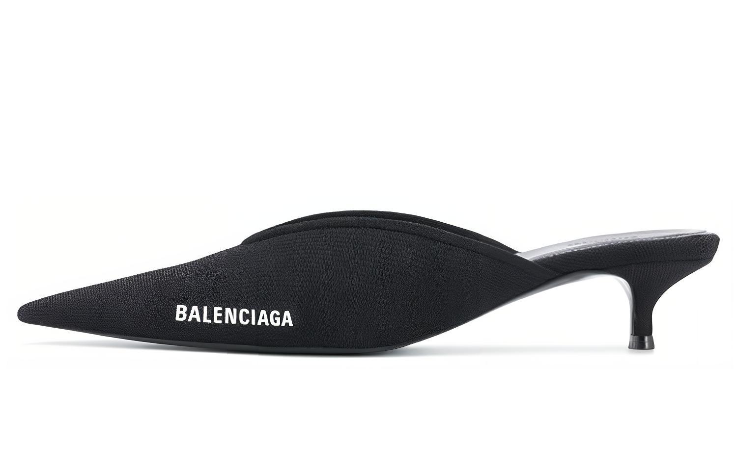 (Women) Balenciaga Knife 'Black Fashion Mules' 628605W2AF11090