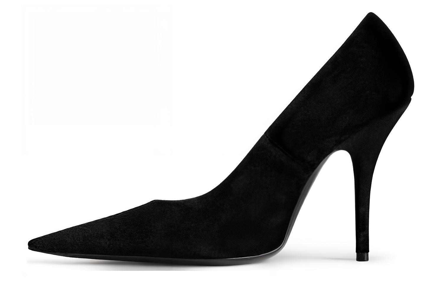(Women) Balenciaga Knife 'Black Velvet' 719907W1PA01000