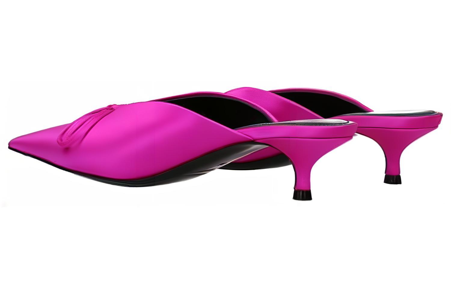 Lookbook (W) Balenciaga Knife Sandal Fashion Satin Ungu 524714W0WM05620