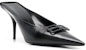 (W) Balenciaga Knife BB Kulit Mules 'Hitam' 694722WBBI21000