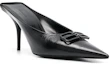 Order (W) Balenciaga Knife BB Mules de Cuero 'Negro' 694722WBBI21000