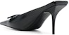 (W) Balenciaga Knife BB Kulit Mules 'Hitam' 694722WBBI21000