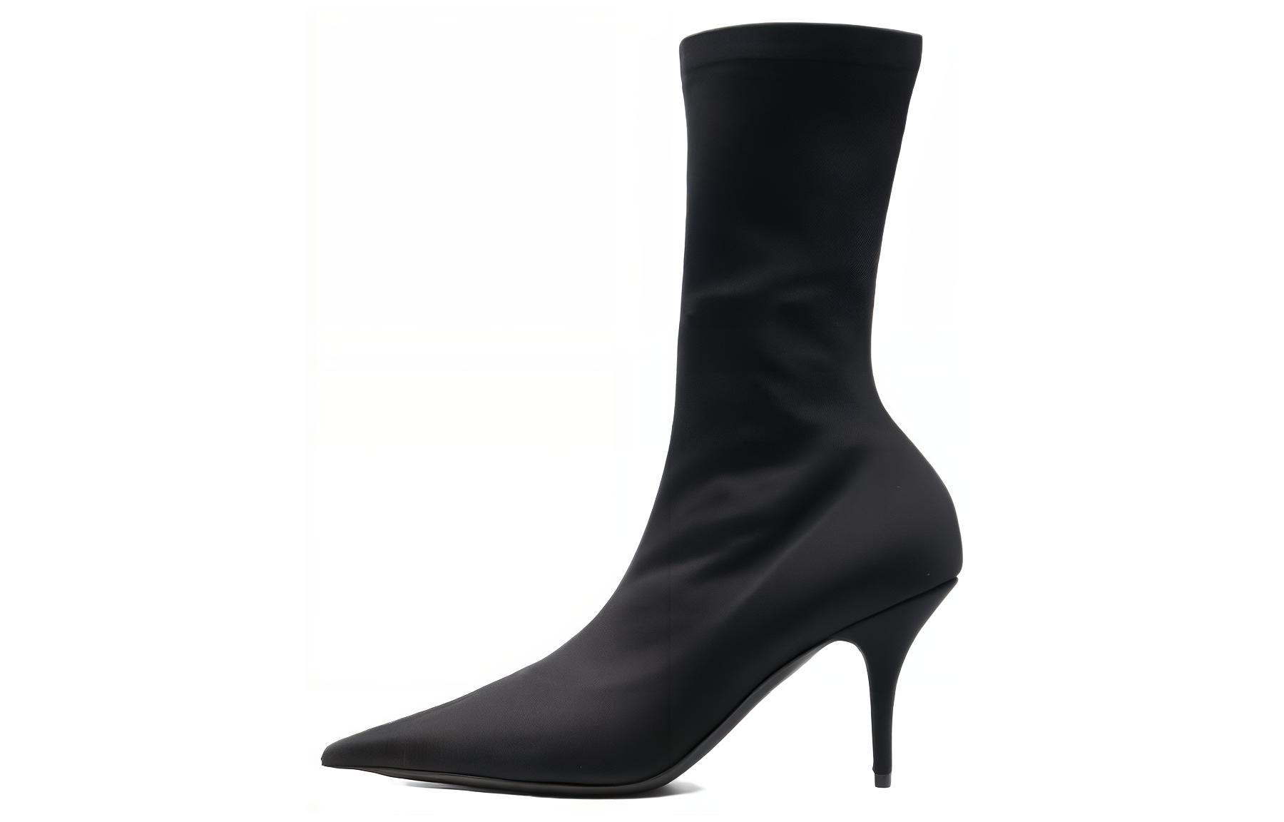 (Women) Balenciaga Knife Boot 'Black Leather' 5482652ES01000