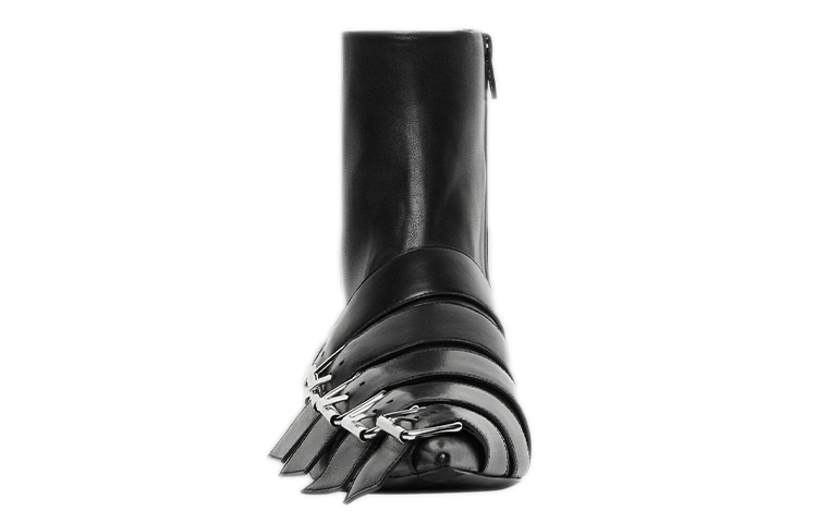 Lookbook (W) Balenciaga Sepatu Boot Pisau 'Gesper' 643140WA8FE1081