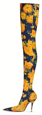 (Women) Balenciaga Knife Boot 'Floral Yellow Blue' 718647W2LT07040 Buy (Women) Balenciaga Knife Boot 'Floral Yellow Blue' 718647W2LT07040
