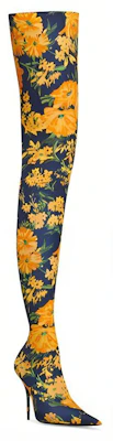 (W) Balenciaga Knife Boot ''Bloemen Geel Blauw'' 718647W2LT07040 Lookbook (W) Balenciaga Knife Boot ''Bloemen Geel Blauw'' 718647W2LT07040