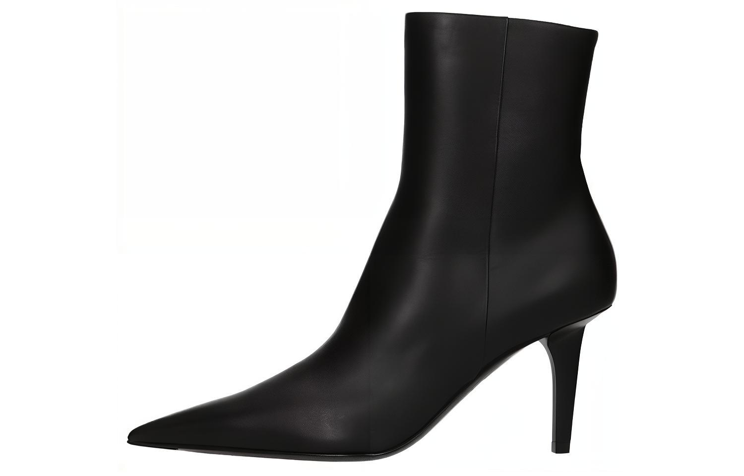 (Women) Balenciaga Knife Bootie 'Black Leather' 636621WBBP01000