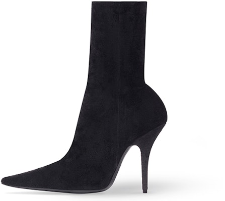 (Women) Balenciaga Knife Bootie 'Black Velvet Rib Knit' 742881W8MA11000 Buy (Women) Balenciaga Knife Bootie 'Black Velvet Rib Knit' 742881W8MA11000