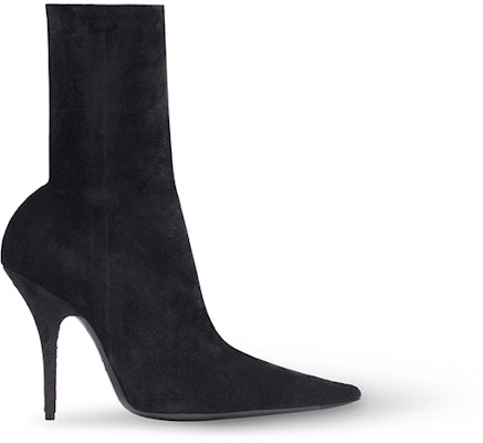 (Women) Balenciaga Knife Bootie 'Black Velvet Rib Knit' 742881W8MA11000 Order (Women) Balenciaga Knife Bootie 'Black Velvet Rib Knit' 742881W8MA11000