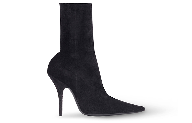 Order (W) Balenciaga Bottines Knife ''Velours Noir Côtelé'' 742881W8MA11000