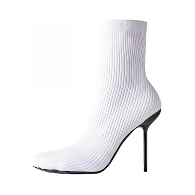 (W) Balenciaga Knife Bootie 'White'