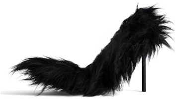 (Women) Balenciaga Knife Booties 'Fur Black Stiletto' 762207W9OA11000 (Women) Balenciaga Knife Booties 'Fur Black Stiletto' 762207W9OA11000