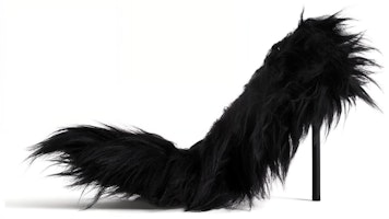 (Women) Balenciaga Knife Booties 'Fur Black Stiletto' 762207W9OA11000 (Women) Balenciaga Knife Booties 'Fur Black Stiletto' 762207W9OA11000