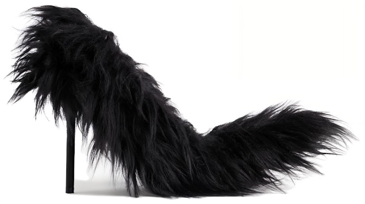 (Women) Balenciaga Knife Booties 'Fur Black Stiletto' 762207W9OA11000 Order (Women) Balenciaga Knife Booties 'Fur Black Stiletto' 762207W9OA11000