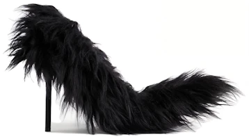 Order (Women) Balenciaga Knife Booties 'Fur Black Stiletto' 762207W9OA11000
