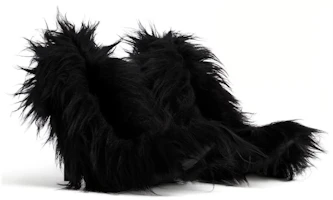 Lookbook (Women) Balenciaga Knife Booties 'Fur Black Stiletto' 762207W9OA11000
