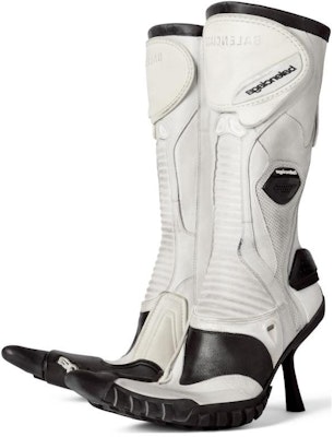 (Women) Balenciaga Knife Booties 'White Leather' 762245WB6A29210 Lookbook (Women) Balenciaga Knife Booties 'White Leather' 762245WB6A29210