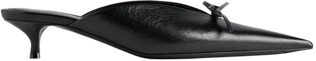 Order (W) Balenciaga Knife Bow 40mm Mule Schwarz Damenschuh. 785660WAD401000