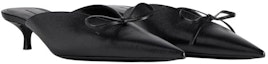 Lookbook (Women) Balenciaga Knife Bow 40mm (4cm) Mule Black 785660WAD401000