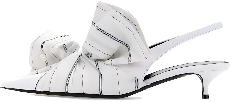 (Women) Balenciaga Knife Chemise 40mm Slingback 'White' 786223WB1H29000 Buy (Women) Balenciaga Knife Chemise 40mm Slingback 'White' 786223WB1H29000