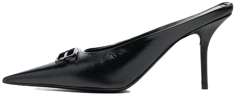 (W) Balenciaga Knife BB Mules de Cuero 'Negro' 694722WBBI21000 Buy (W) Balenciaga Knife BB Mules de Cuero 'Negro' 694722WBBI21000