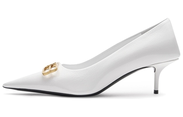 (Women) Balenciaga Knife High-Heels 'White Leather' 694739WBD829080